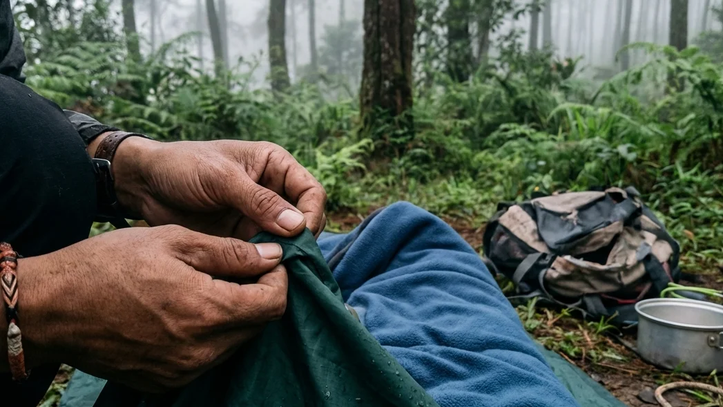 Memeriksa Kualitas Bahan Tenda dan Sleeping Bag Saat Persiapan Camping