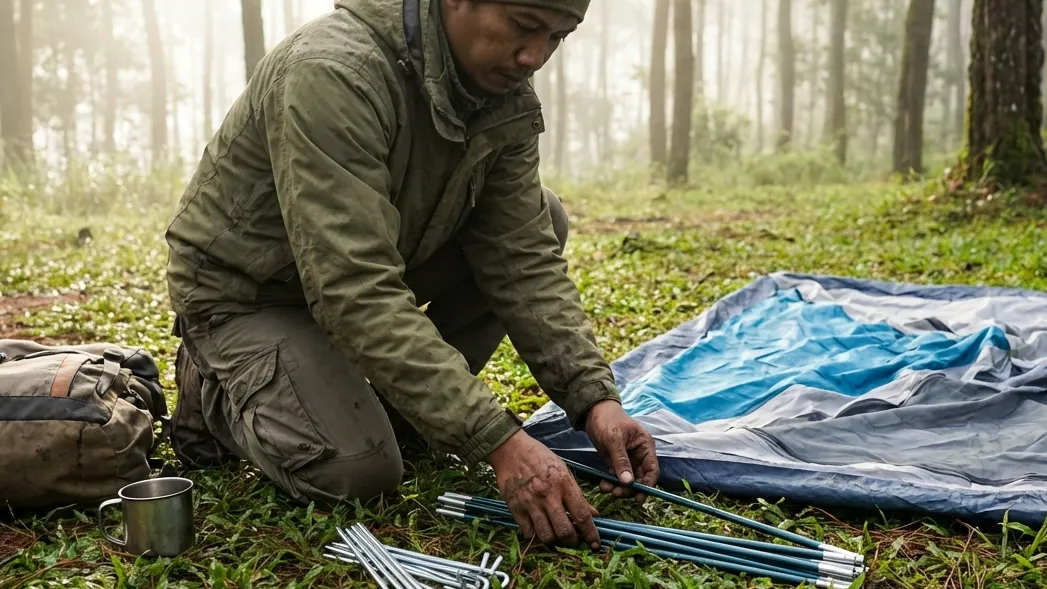 Mengenal Komponen dan Alat Tenda Camping Kunci Mendirikan Tenda Dome yang Kokoh
