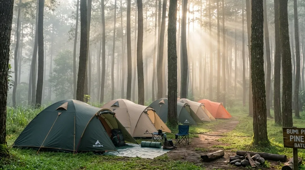 Wisata Ground Camping Batu Malang Area Hutan Pinus