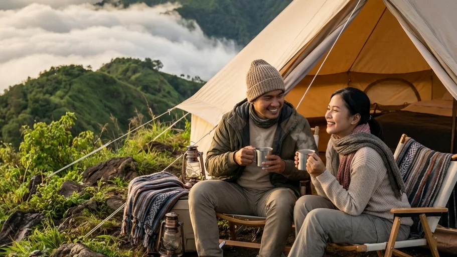 Fasilitas Tenda Premium Menyerupai Glamping di Batu