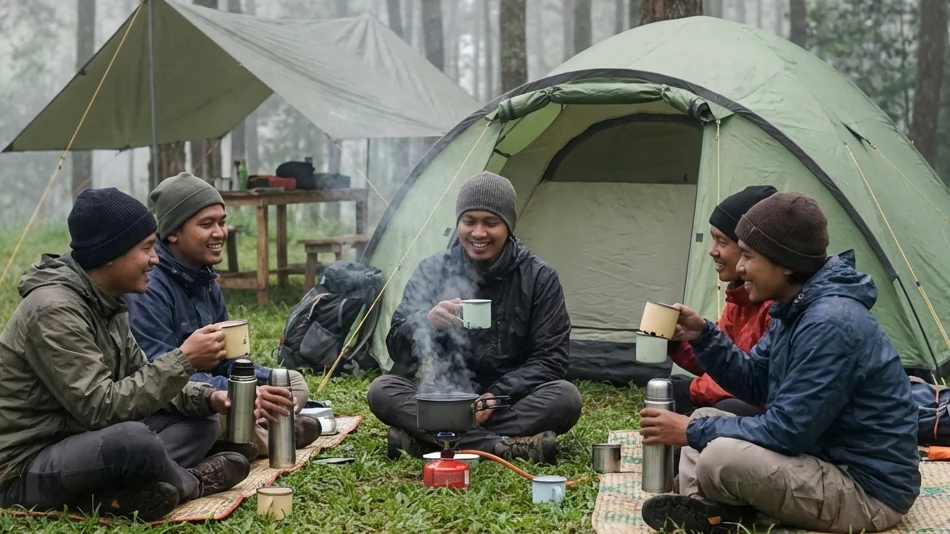 Sensasi Otentik Batu Camping Menyatu dengan Alam Pegunungan Menggunakan Tenda Dome Klasik