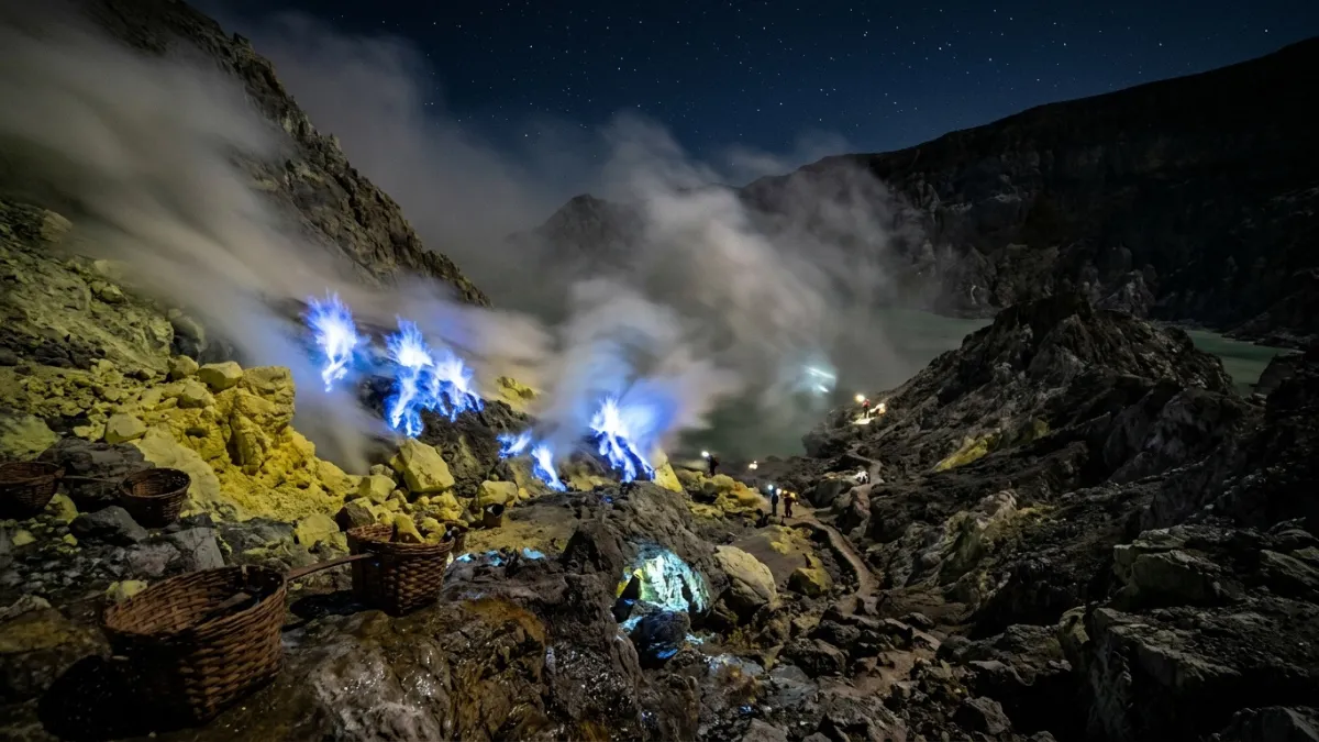 Kawah Ijen Blue Fire