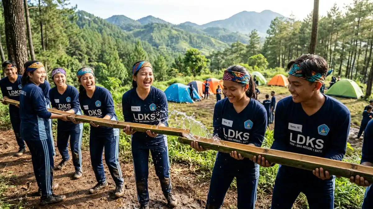 Kegiatan LDKS Outbound untuk Siswa di Batu