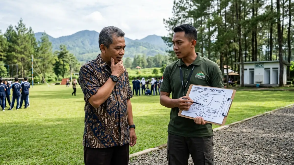 Konsultasi fasilitas lokasi outbound di Batu Malang