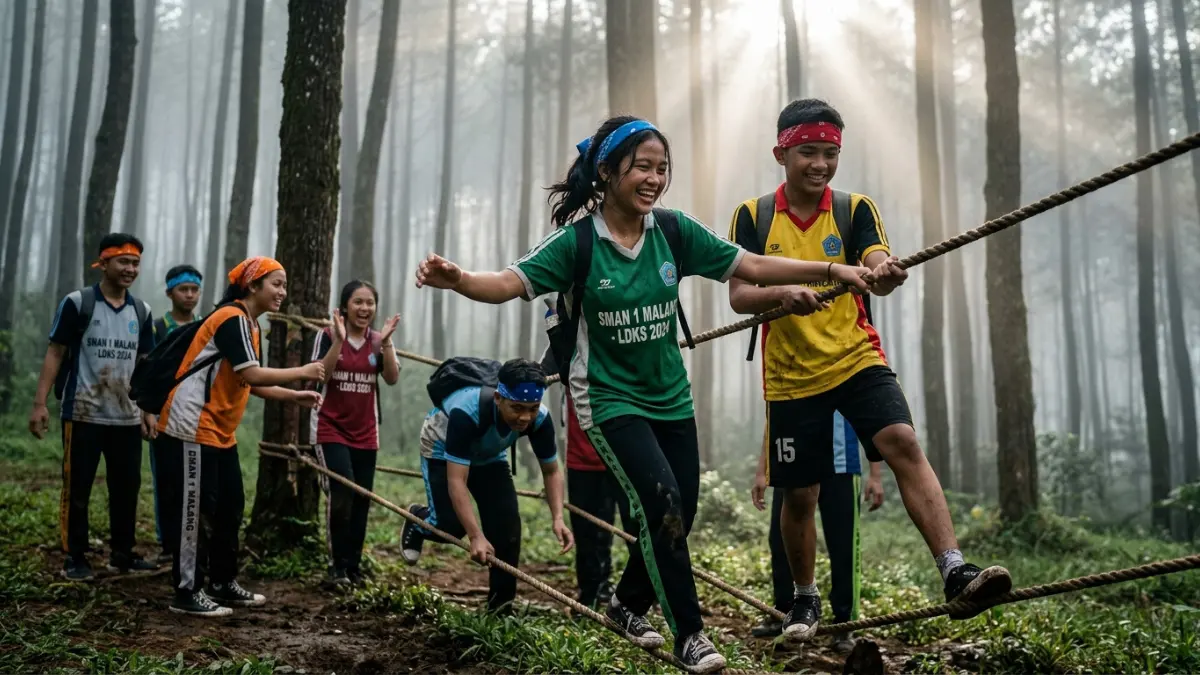 Tempat Outbound LDKS dan Pelatihan Kepemimpinan Siswa di Batu Malang