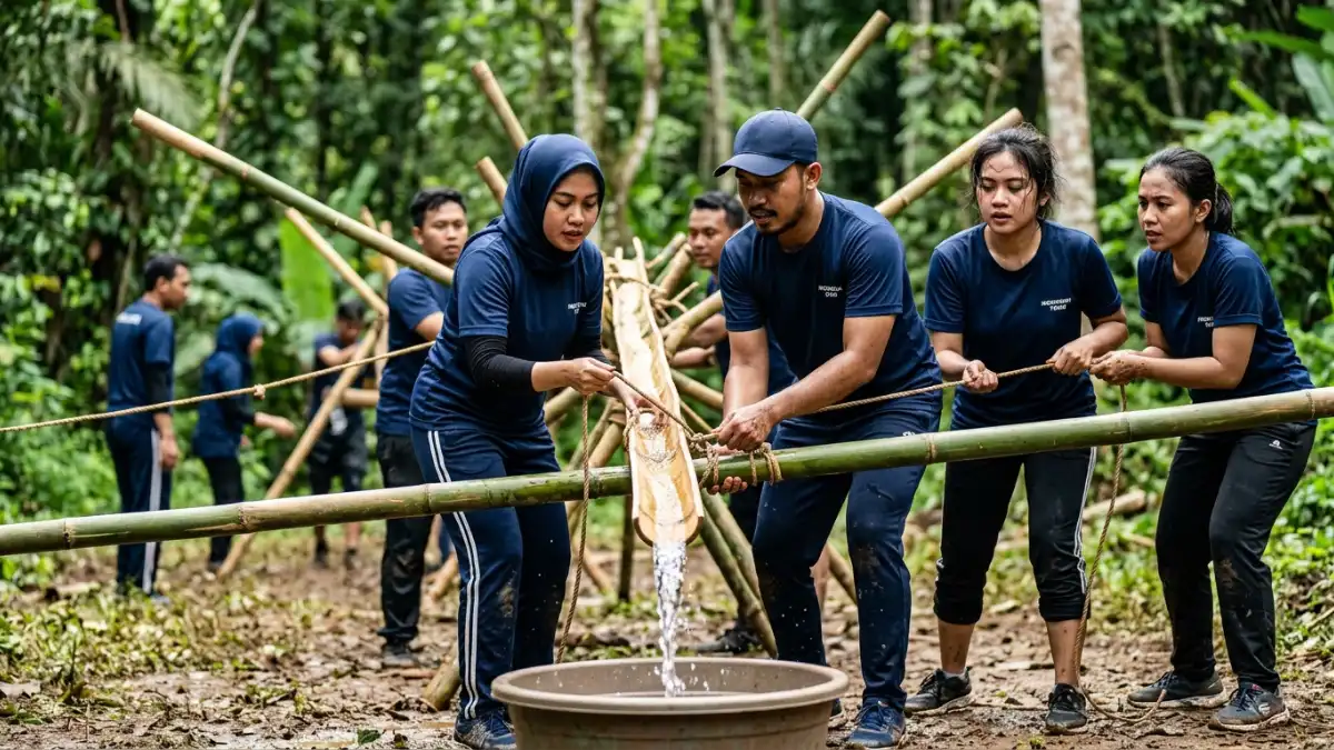 Tantangan Outbound Karyawan Kompak