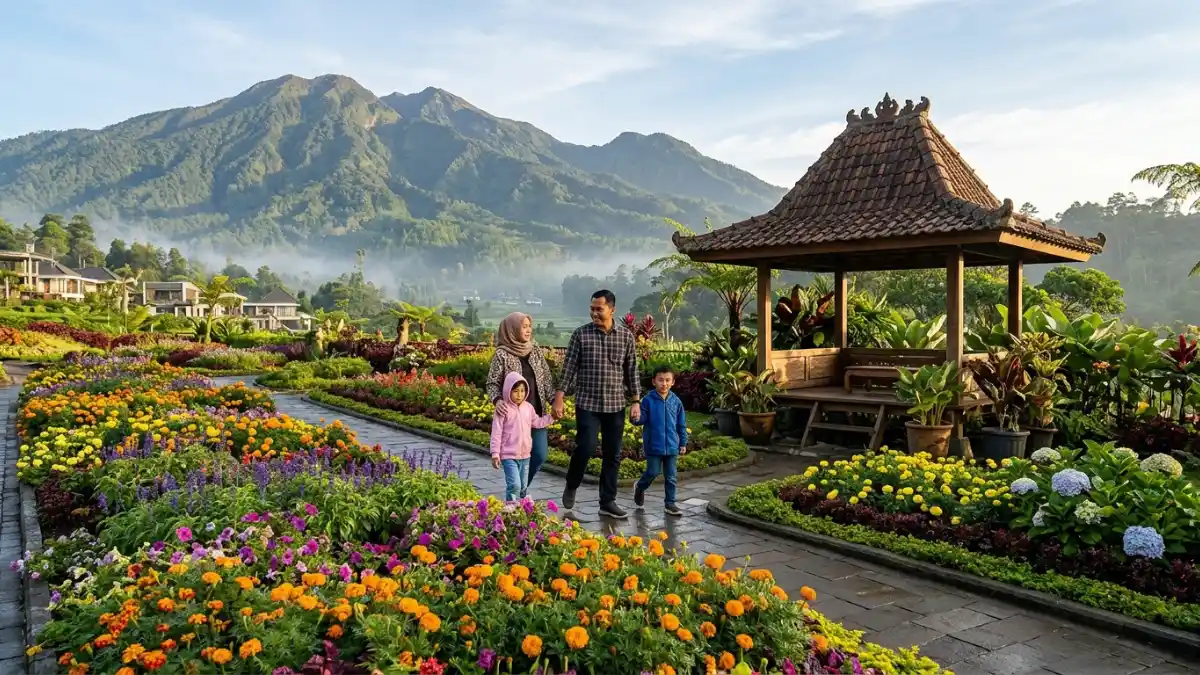 Wisata Bunga Keluarga Batu Estetik